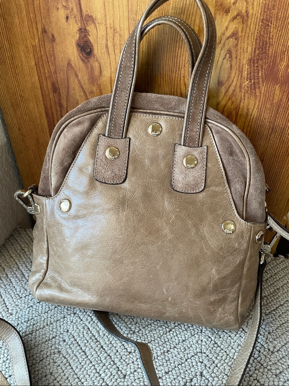 abro Genuine Leather Brown Bag - Picture 5 of 7